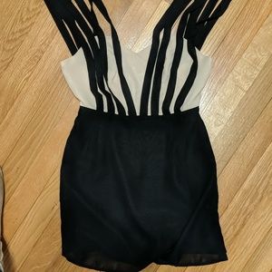 Black strappy mini dress